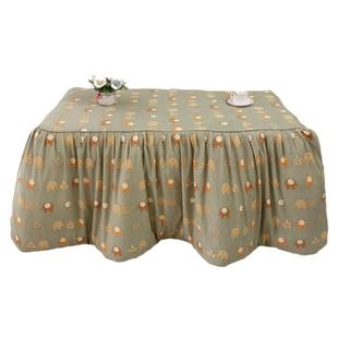 加厚烤火被可拆洗电取暖桌罩套烤火架被子电暖炉被套长方形烤火被