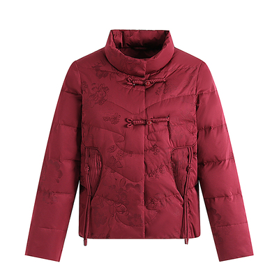 中老年人冬装女奶奶加厚羽绒服