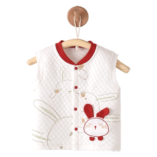 婴儿马甲秋冬夹棉保暖宝宝背心衣服冬小月龄外穿上衣纯棉a类冬季6