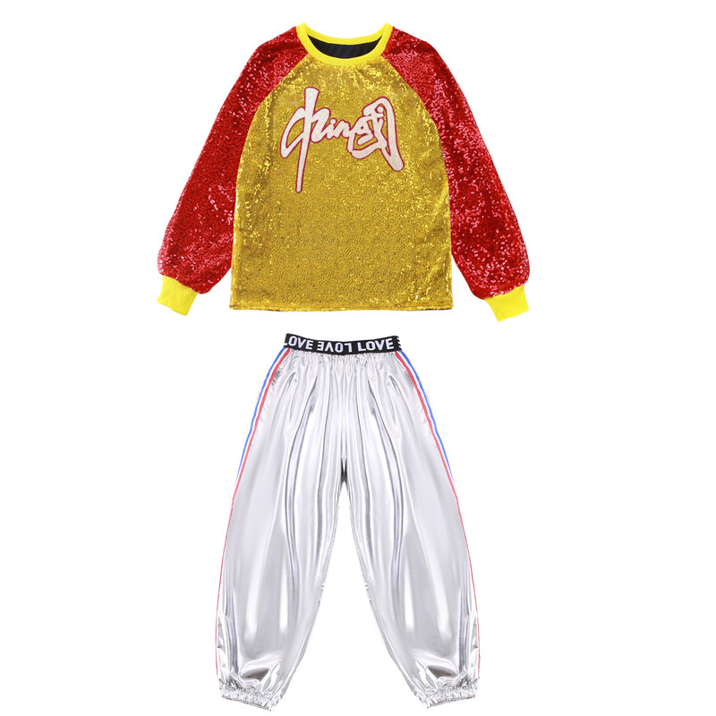 元旦儿童啦啦队演出服小学生幼儿园运动会开幕式新款亮片爵士舞