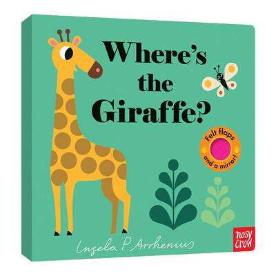 Wheres the Giraffe  英文原版绘本 纸板触摸翻翻书 英文版 进口英语原版书籍纸板书