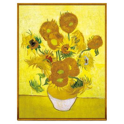 梵高星空世界名画向日葵油画早教