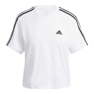 经典条纹修身长袖T恤阿迪达斯女