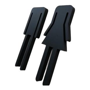 创意洗手间门牌定制亚克力标志牌男女卫生间提示牌厕所标识牌