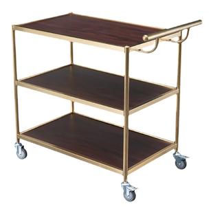 酒店小推车餐车商用餐厅移动三层豪华大号酒水车上菜车蛋糕点心车