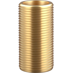 黄铜通丝6分1寸接头加长对丝直接延长外牙直通英制螺纹管空心螺杆