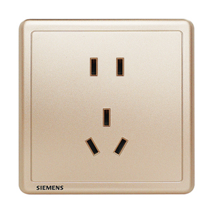 西门子开关插座面板 致典日曜金86型五孔插座带usb插座开关面板