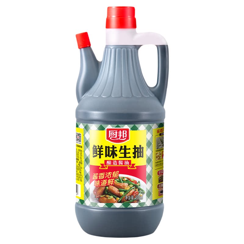 厨邦鲜味生抽800ml整箱装