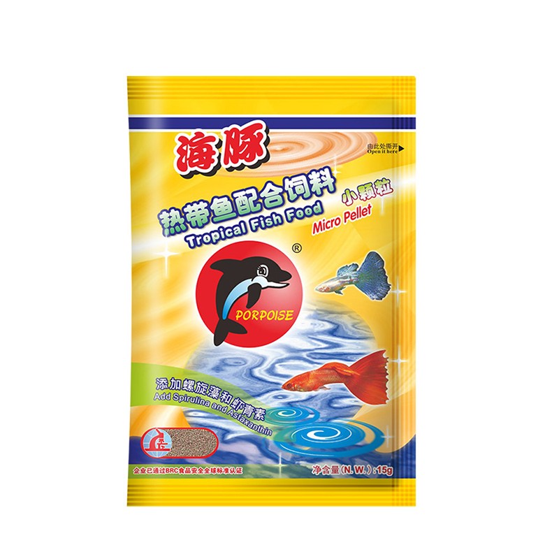 通用红斑配合饲料袋装热带鱼粮