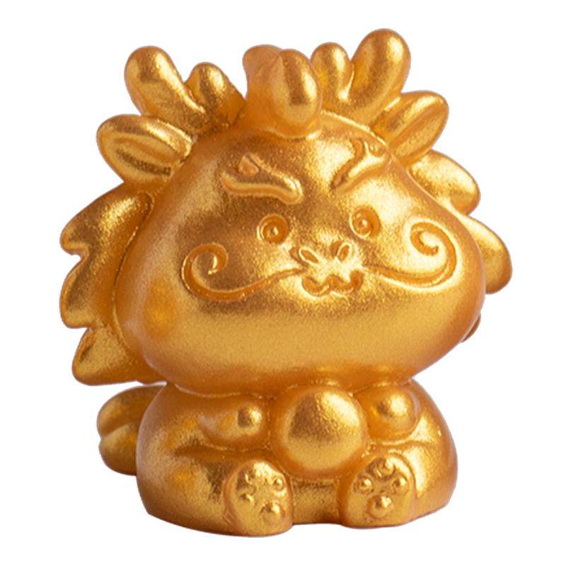 微景观可爱卡通动物金色十二生肖小摆件鼠牛虎兔龙蛇马羊猴鸡狗猪