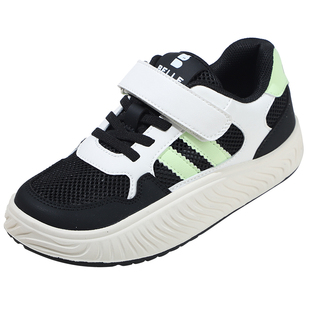 百丽童鞋春季软底休闲板鞋女童舒适透气网面鞋男童时尚百搭宝宝鞋