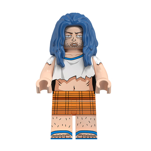 中国积木刺客伍六七567战力天花板烂命华新款双表情定制拼插人仔