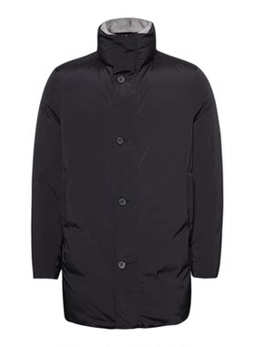 可拆卸水貂毛领鹅绒羽绒服男外套