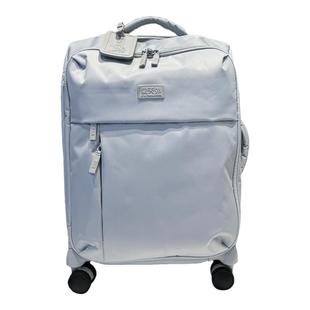 侧开口超轻行李箱女20寸登机箱无纺布尼龙纤维布箱24寸静音密码箱