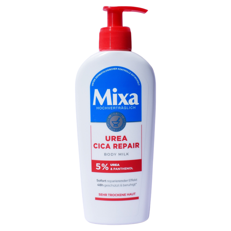 现货 德国Mixa身体乳250ml 泛醇尿素维生素E保湿补水敏感深层修复