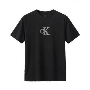 美版正品 CK Jeans时尚印花LOGO短袖男士宽松圆领纯棉T恤26夏新款
