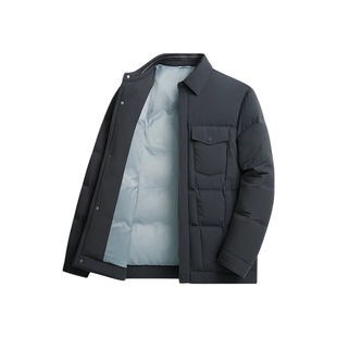 SHANSHAN杉杉短款轻薄羽绒服男款冬季新款2025年鹅绒夹克外套男士