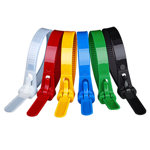 加粗加厚尼龙扎带可重复使用可拆卸扎带条强力卡扣电缆电线绑扎带