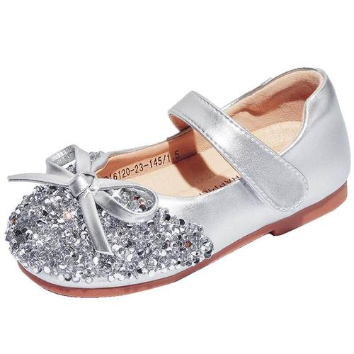 闪闪鞋｜斯纳菲女童水晶公主鞋2025春秋款小女孩软底校园演出皮鞋