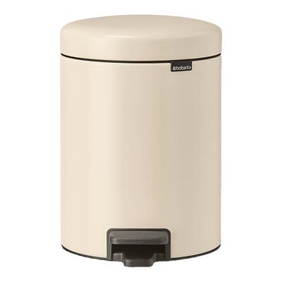 柏宾士不锈钢垃圾桶进口脚踏桶5L