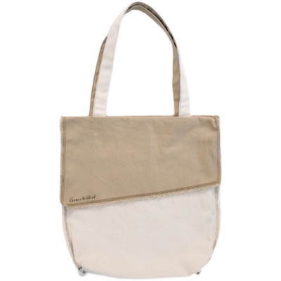 grasswood新疆棉单肩简约帆布袋