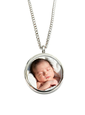 暖心相盒宝宝胎毛照片吊坠