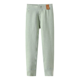 极地绒秋冬儿童男童羊绒蚕丝薄款打底裤女大童中厚宝宝高腰保暖裤