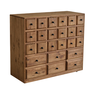 onlythis实木斗柜带轮可移动大容量民宿家用客厅储物柜中药收纳柜