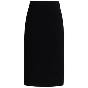 罗衣黑色知性职业包臀高腰半身裙夏季面试可穿修身通勤裙子01645