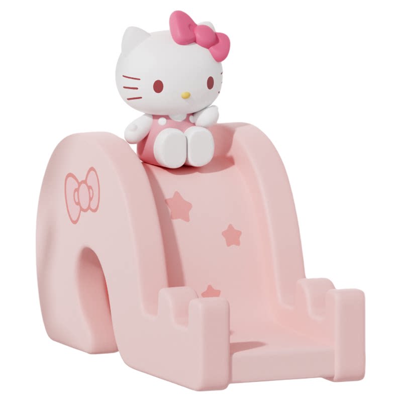 HelloKitty手机支架2026新款滑滑梯桌面摆件卡通创意可爱ipad平板支撑架三丽鸥正版周边懒人追剧神器手机架