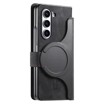 适用三星fold7/6皮日韩磁吸卡包