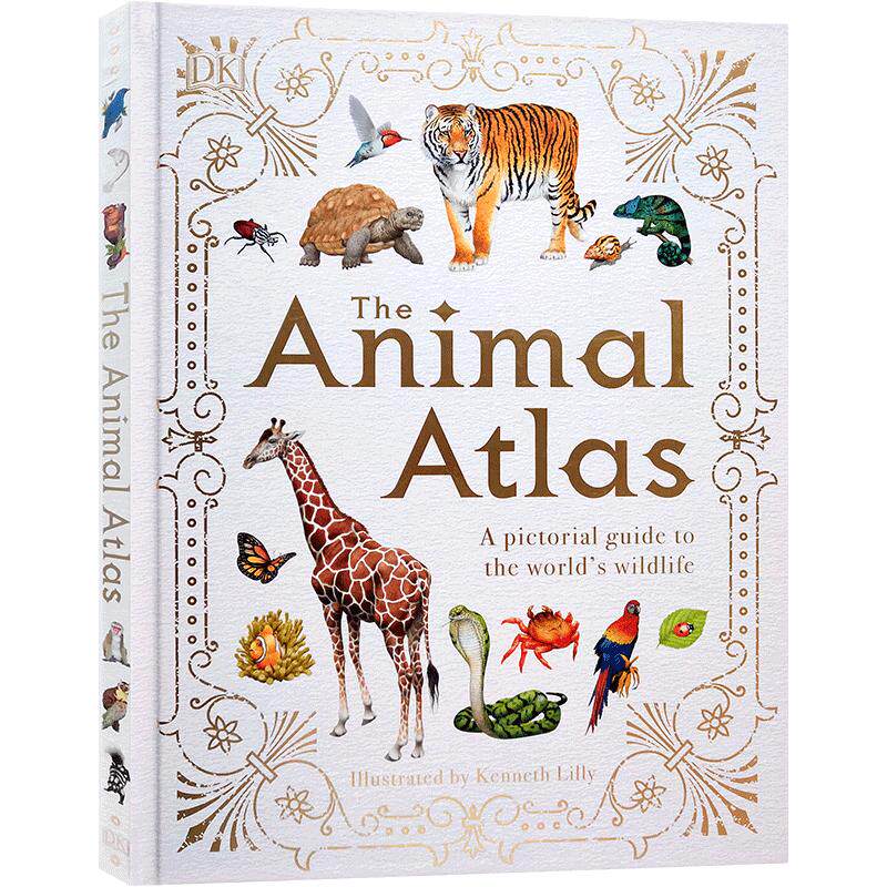 DK-The Animal Atlas : A Pictorial Guide to the World’s Wildlife 英文原版 动物地图 DK科普读物儿童英语启蒙认知书籍