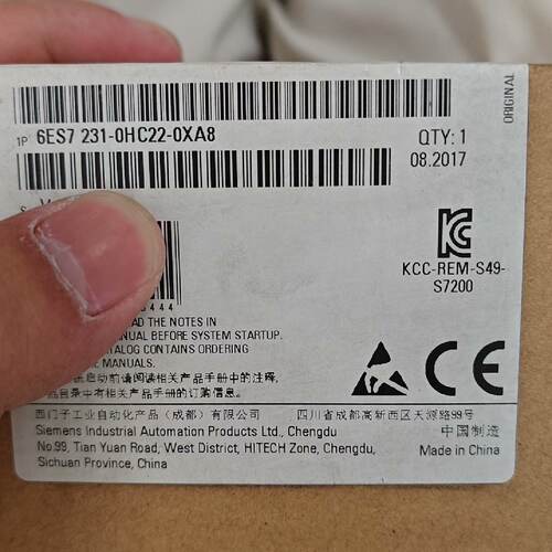 【询价】6es7231-0hc22-0xa8  模块，适用
