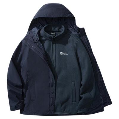 狼爪情侣爆款抓绒三合一冲锋衣