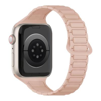 适用iwatch11表带细款编织磁吸
