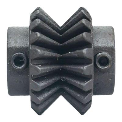 剥线机进线轮 伞齿轮防滑锥形轮 V型过线轮滚轮 45号钢10mm标准孔