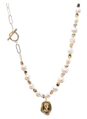 巴洛克珍珠锁骨链高亮休闲可爱风