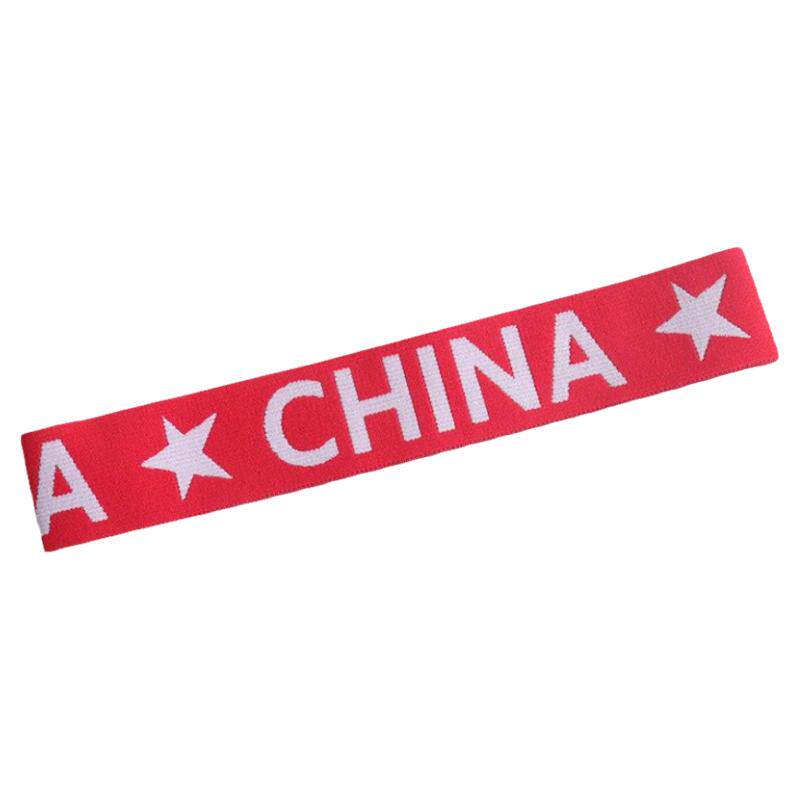 加油红色助威五星跑步吸汗巾发带