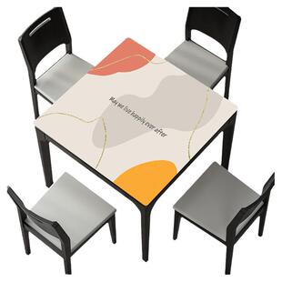 正方形桌垫方桌布防水防油餐桌垫茶几垫轻奢高级感桌面保护垫新款