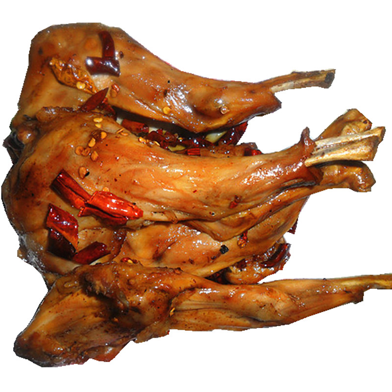 四川特产麻辣兔腿卤味冷吃兔肉