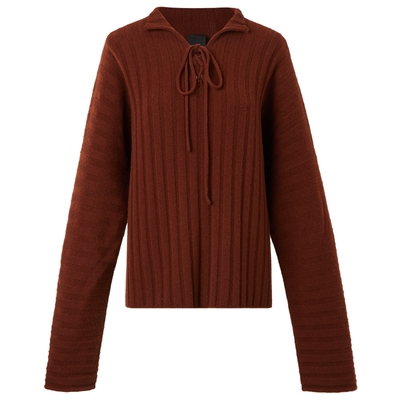 系带针织套头衫VVNKJANEPLUS