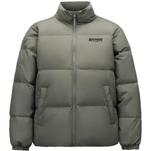 安踏立领短款羽绒服夹克男士春季鸭绒保暖面包棉服外套152618905