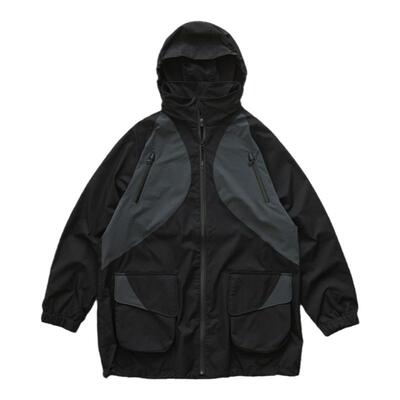 OL四向弹力拼接防水大衣外套