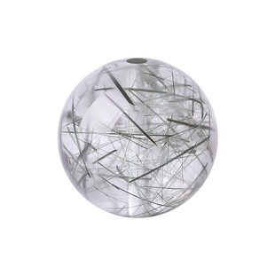 天然白水晶散珠发晶单颗手工diy配件手链手串喜马拉雅单珠串珠子