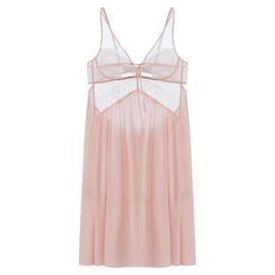 【情趣睡衣-尤物】伊维斯性感蕾丝睡裙露背镂空吊带纯欲家居服