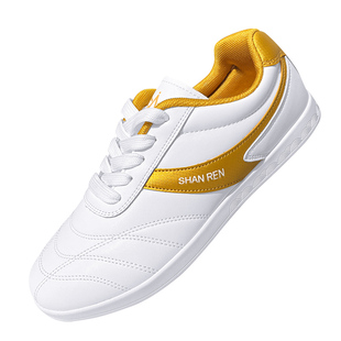 牛筋底太极鞋男款新款软牛皮太极拳鞋八段锦练功鞋武术鞋女春秋季