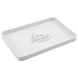 欧式水杯托盘家用收纳盘长方形点心盘北欧茶盘放杯子的托盘水果盘