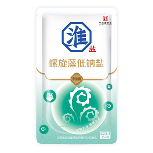 淮盐螺旋藻低钠盐未加碘家用食用盐不添加不加碘深井盐整箱批发