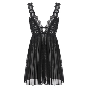 维多利亚性感睡衣女网纱透视火辣诱惑吊带睡裙蕾丝纯欲私房内衣