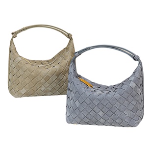 格调studio磨砂皮质感编织便当包菜篮子小托特包单肩女中古吐司包